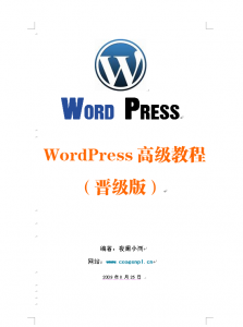 WordPress高级教程(晋级版)