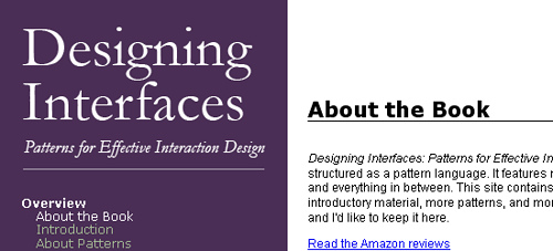 Designing Interfaces - screen shot.